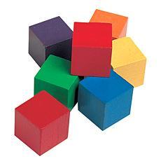 1인치 쌓기나무 One-Inch Wooden Color Cubes